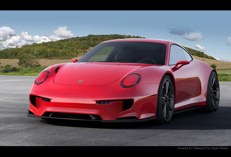 Illustration for article titled This Artist Imagines What A Future Electric Porsche 911 Could Look LikeÂ